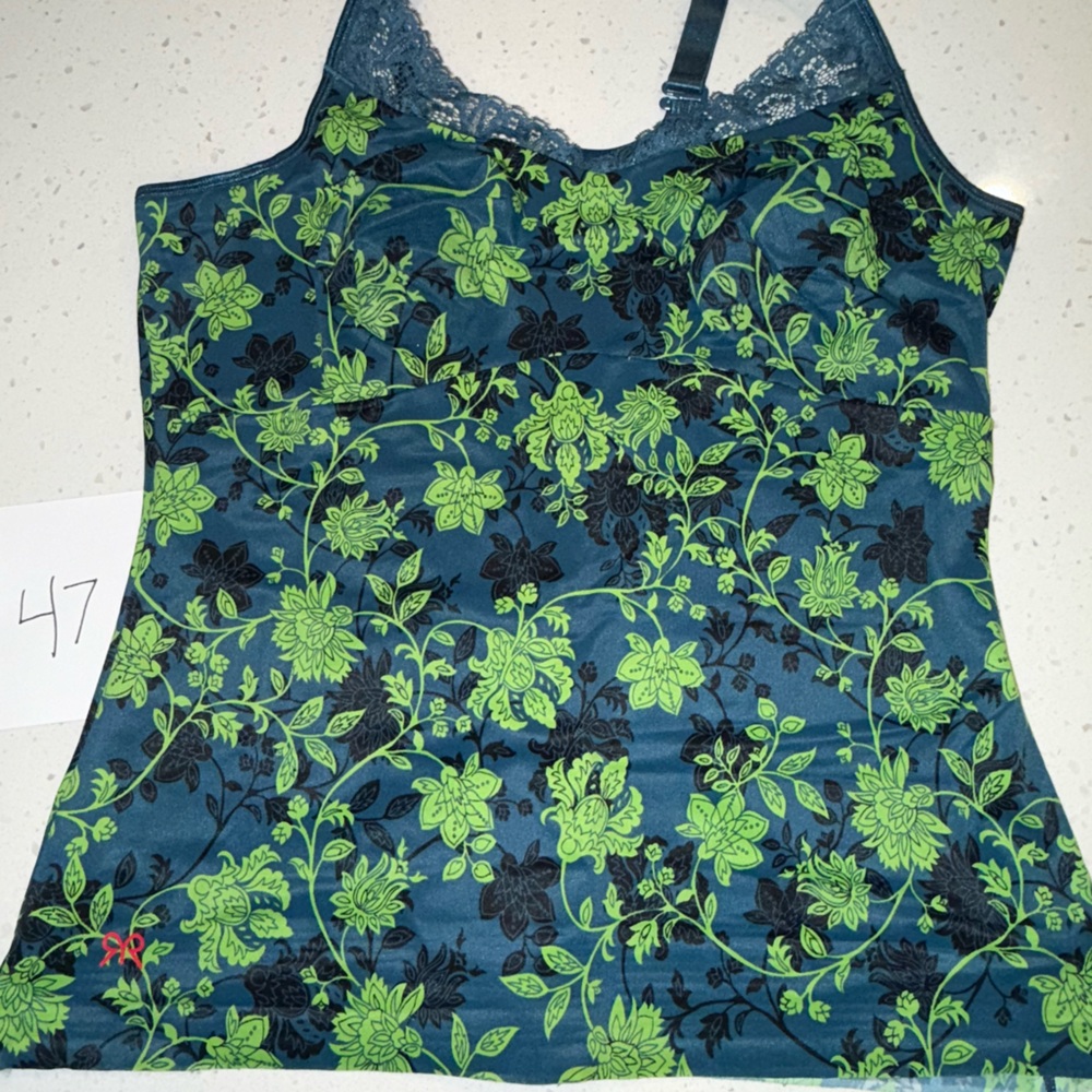 Ruby Ribbon Diva Lace Full Support Cami - Floral,… - image 1